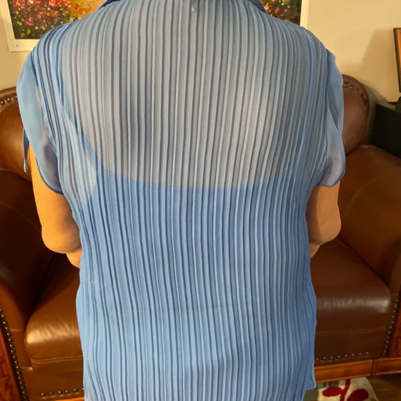 Accordion Style Dressy Blouse With Camisole - Picture 5 of 7